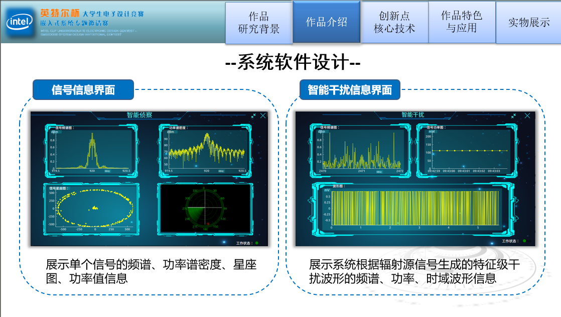 信号信息界面与智能干扰信息界面
